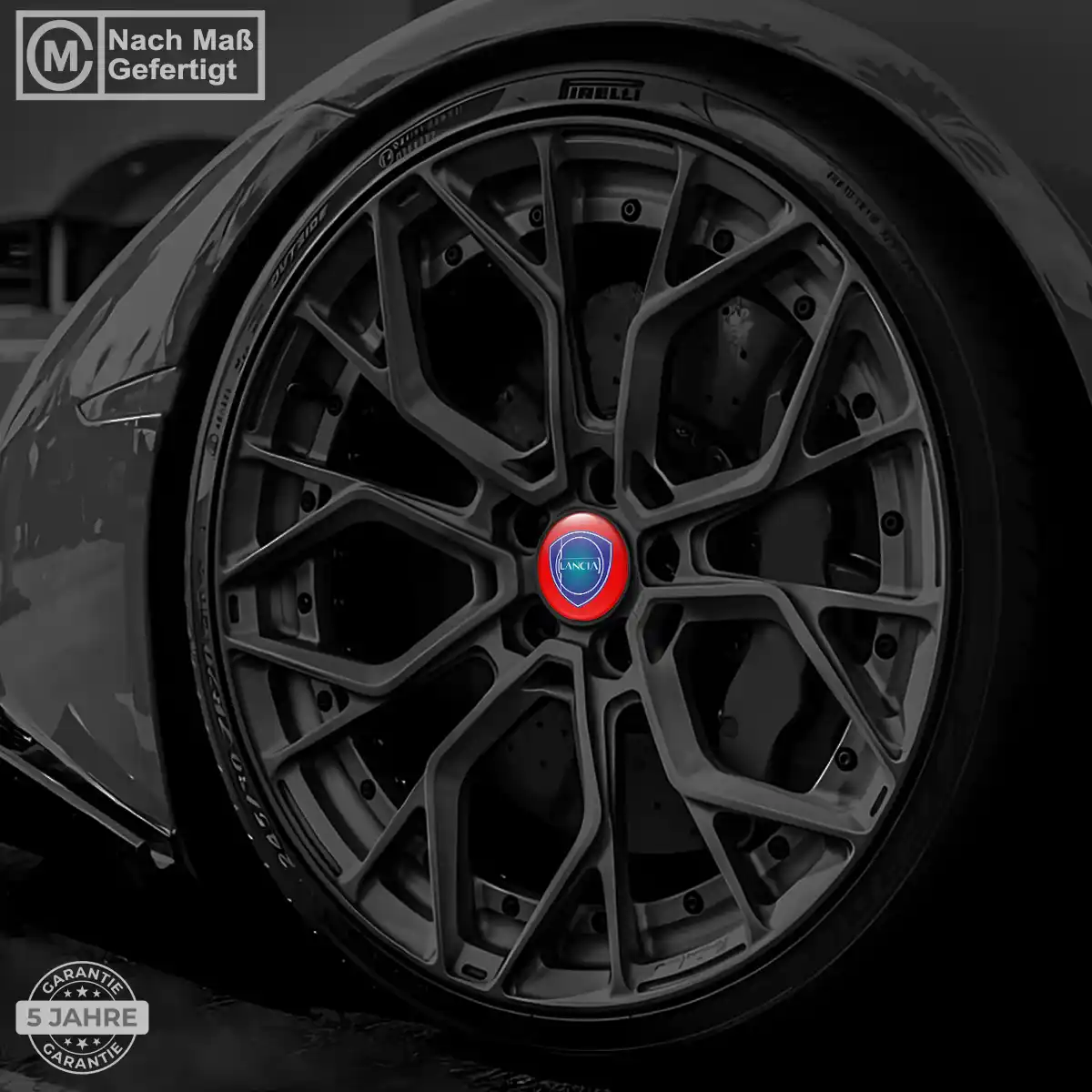Lancia Aufkleber Radmitte Stilvolles Design