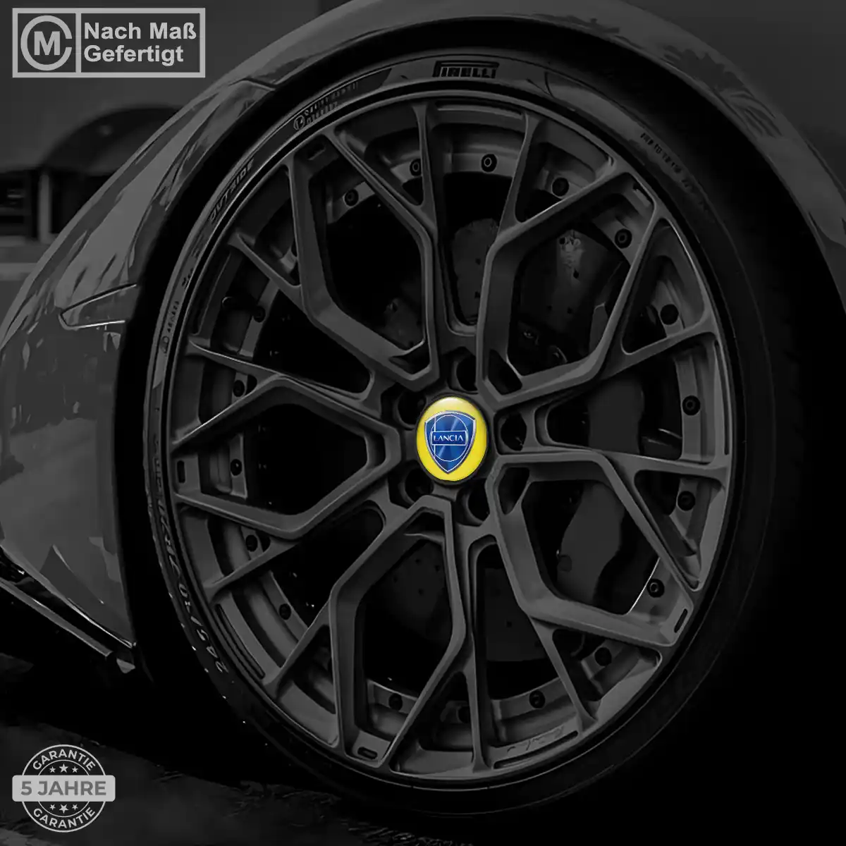 Lancia Nabendeckel Aufkleber Stilvolles Design