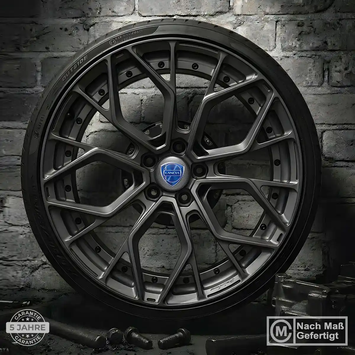 Lancia Rad Mitte Aufkleber Radkappen Stilvolles Design