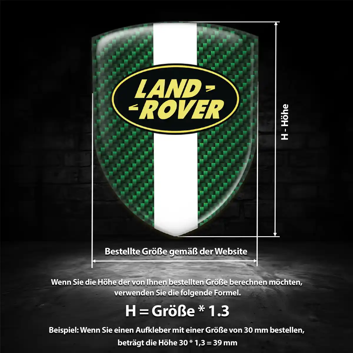 Land Rover 3D Gel Aufkleber Auto Hohe Qualität