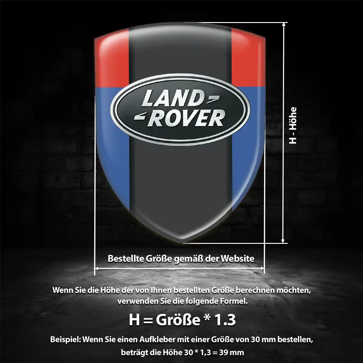 Land Rover 3D Gel Aufkleber Emblem Auto Stilvolles Design