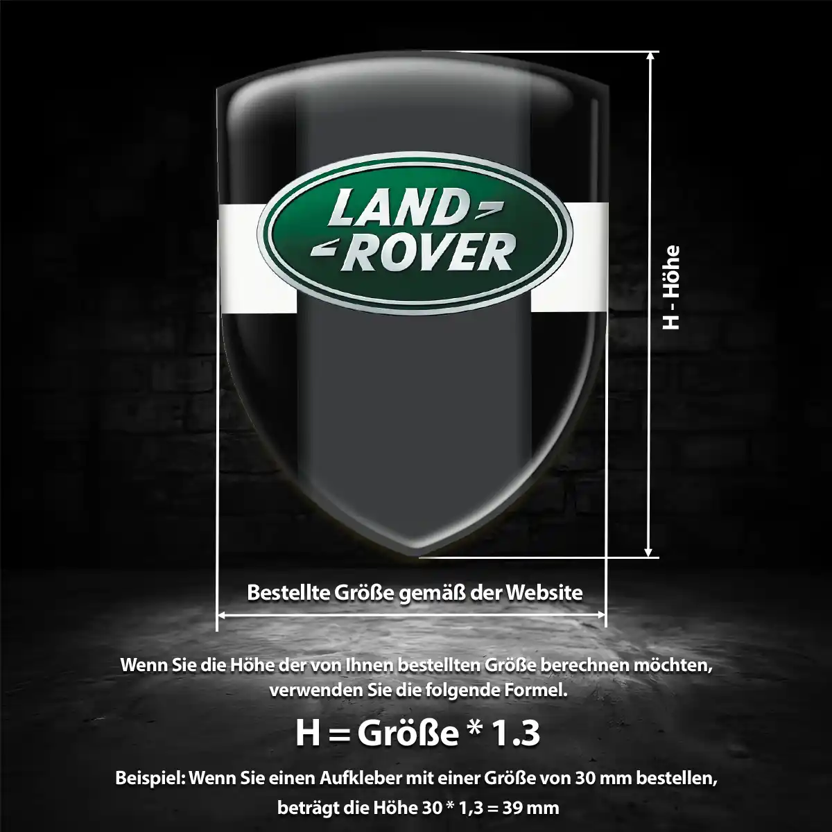Land Rover 3D Gel Aufkleber Embleme Auto Hohe Qualität