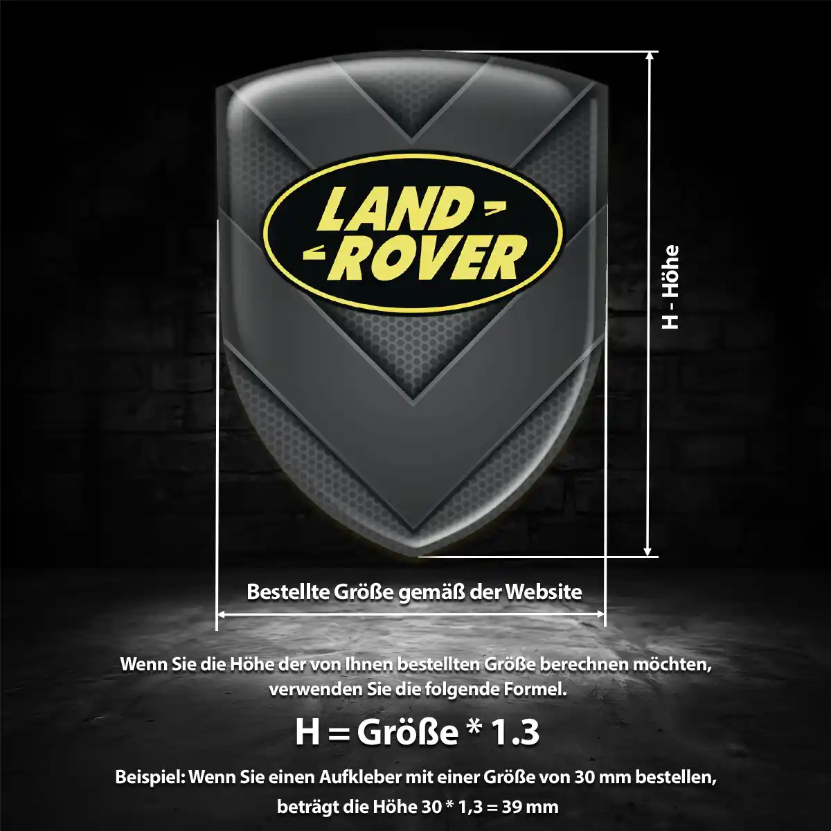 Land Rover 3D Gel Aufkleber Embleme Auto Stilvolles Design