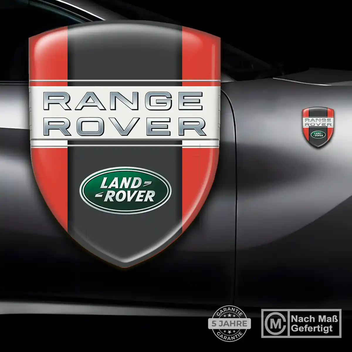 Land Rover 3D Gel Aufkleber Silikon Stilvolles Design