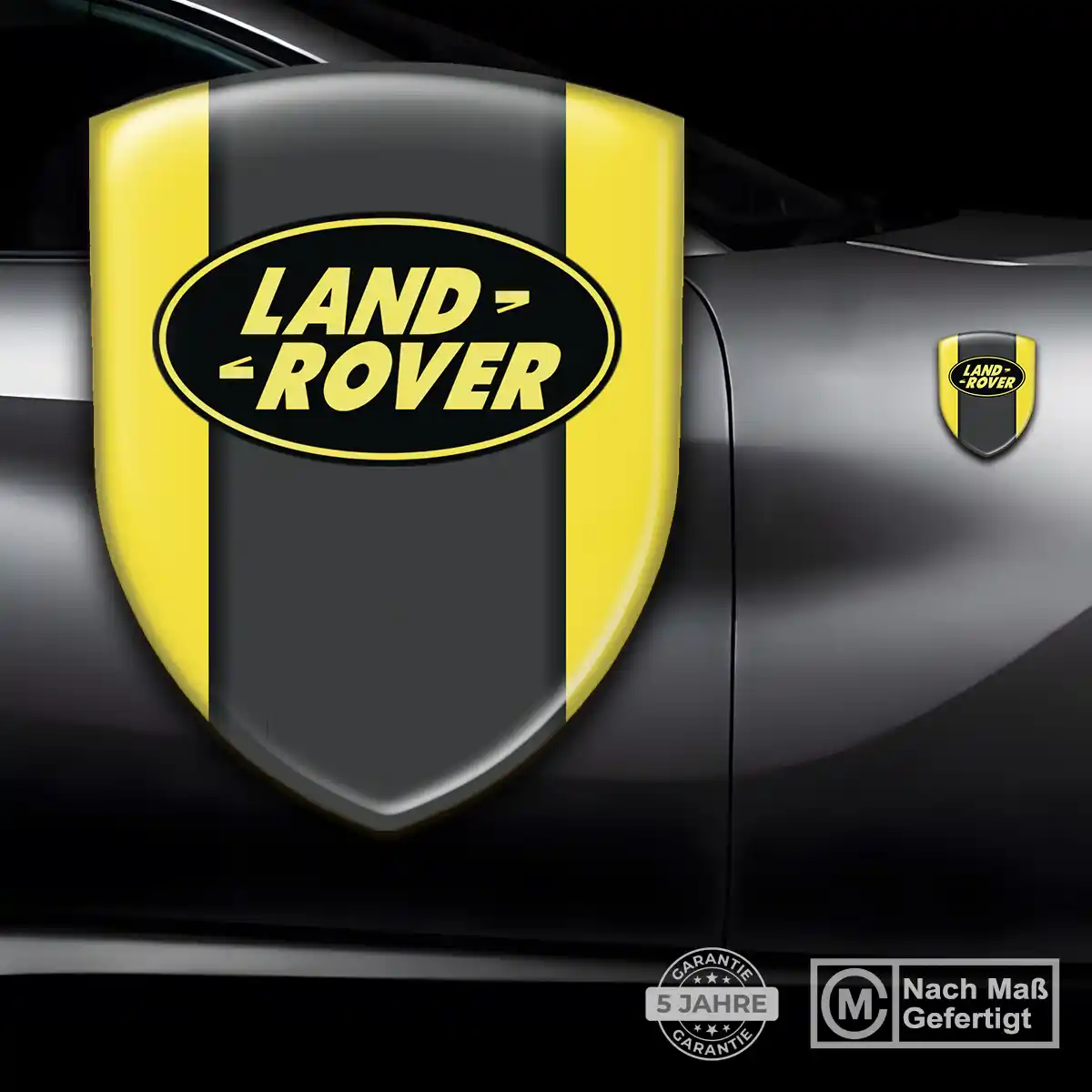 Land Rover 3D Gel Aufkleber Wappen Stilvolles Design