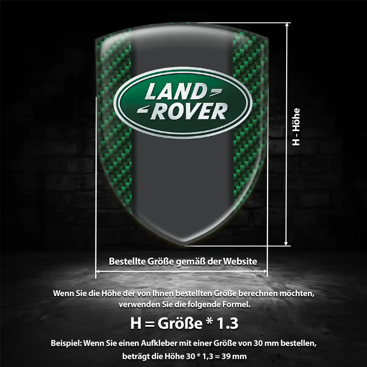 Land Rover Aufkleber 3D Gel Emblem Hohe Qualität