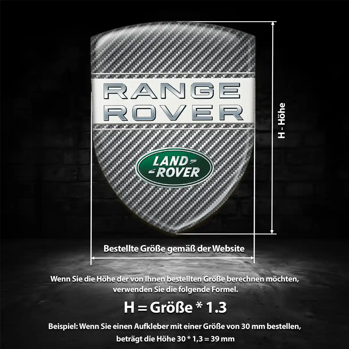 Land Rover Aufkleber 3D Gel Embleme Auto Hohe Qualität
