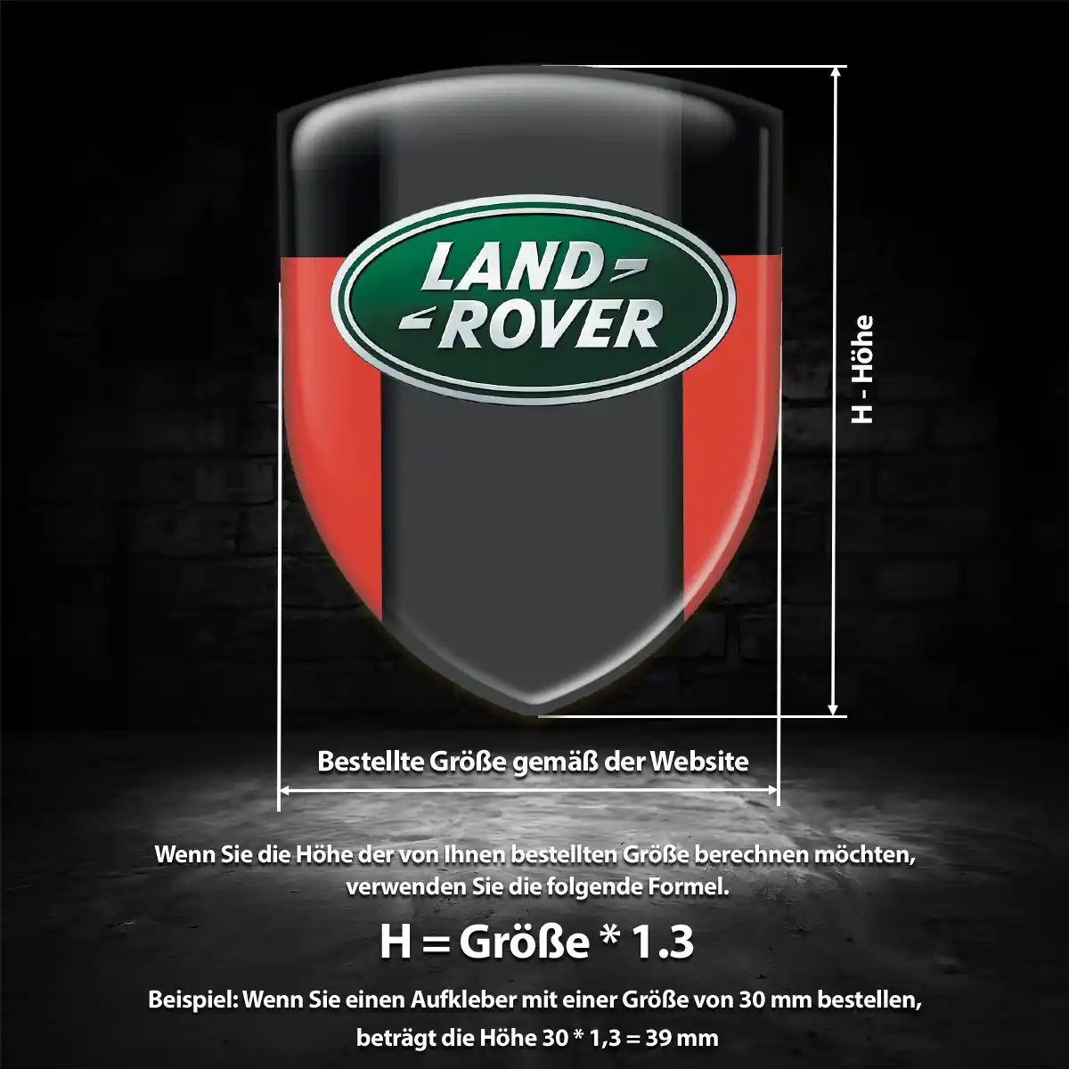 Land Rover Aufkleber 3D Gel Embleme Auto Stilvolles Design