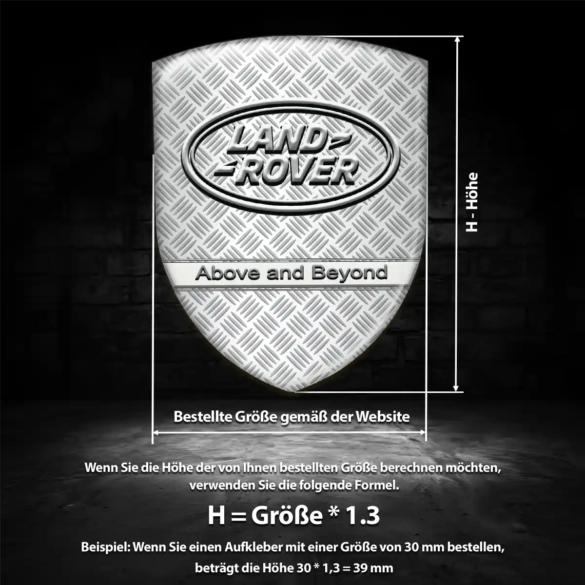 Land Rover Aufkleber 3D Gel Embleme Hohe Qualität