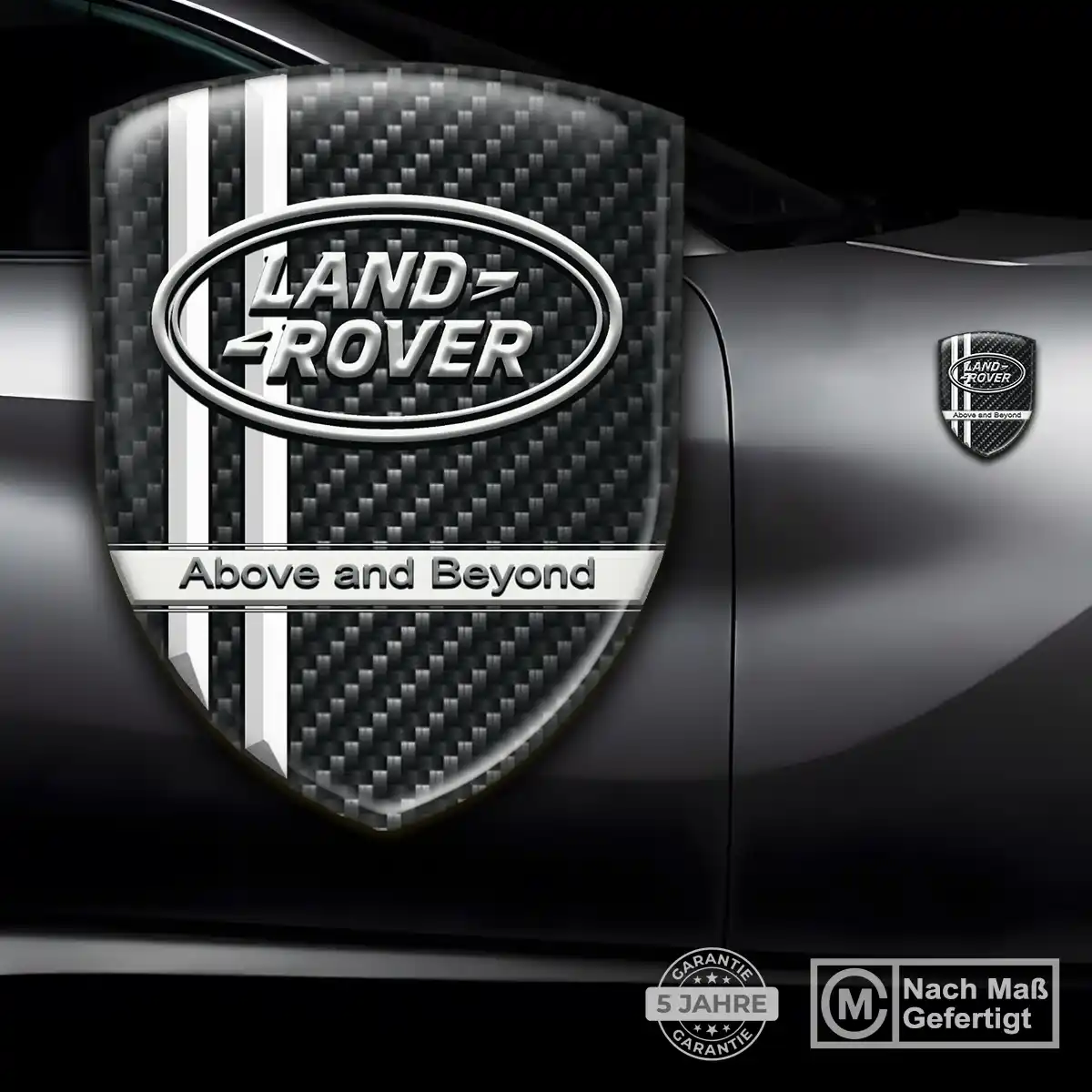 Land Rover Aufkleber 3D Gel Silikon Stilvolles Design