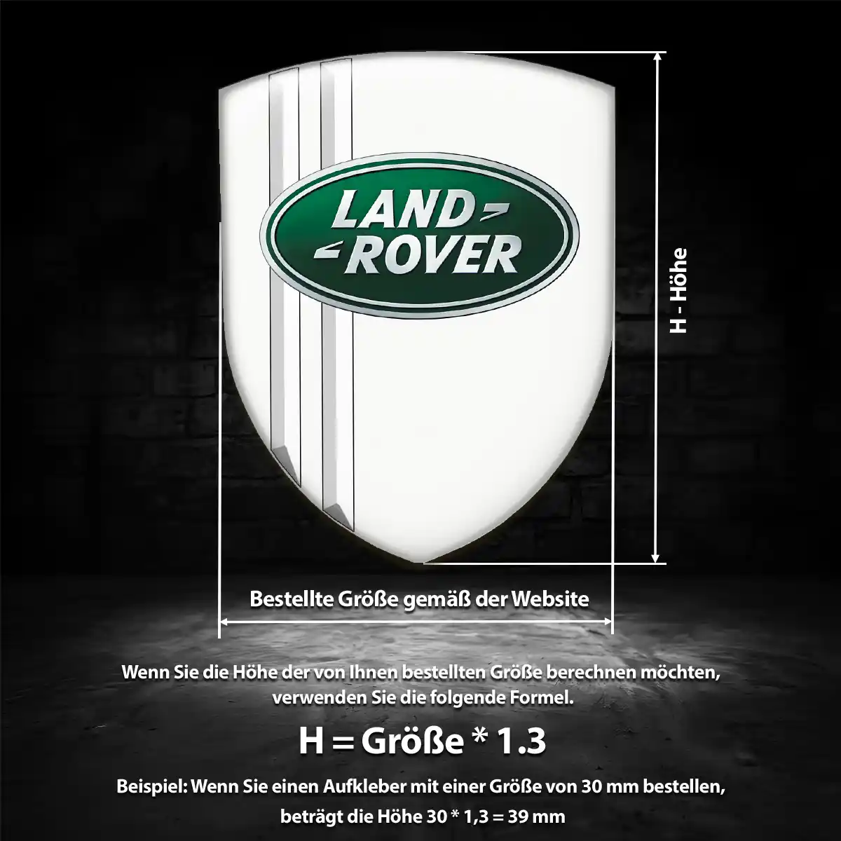 Land Rover Aufkleber 3D Gel Wappen Auto Hohe Qualität