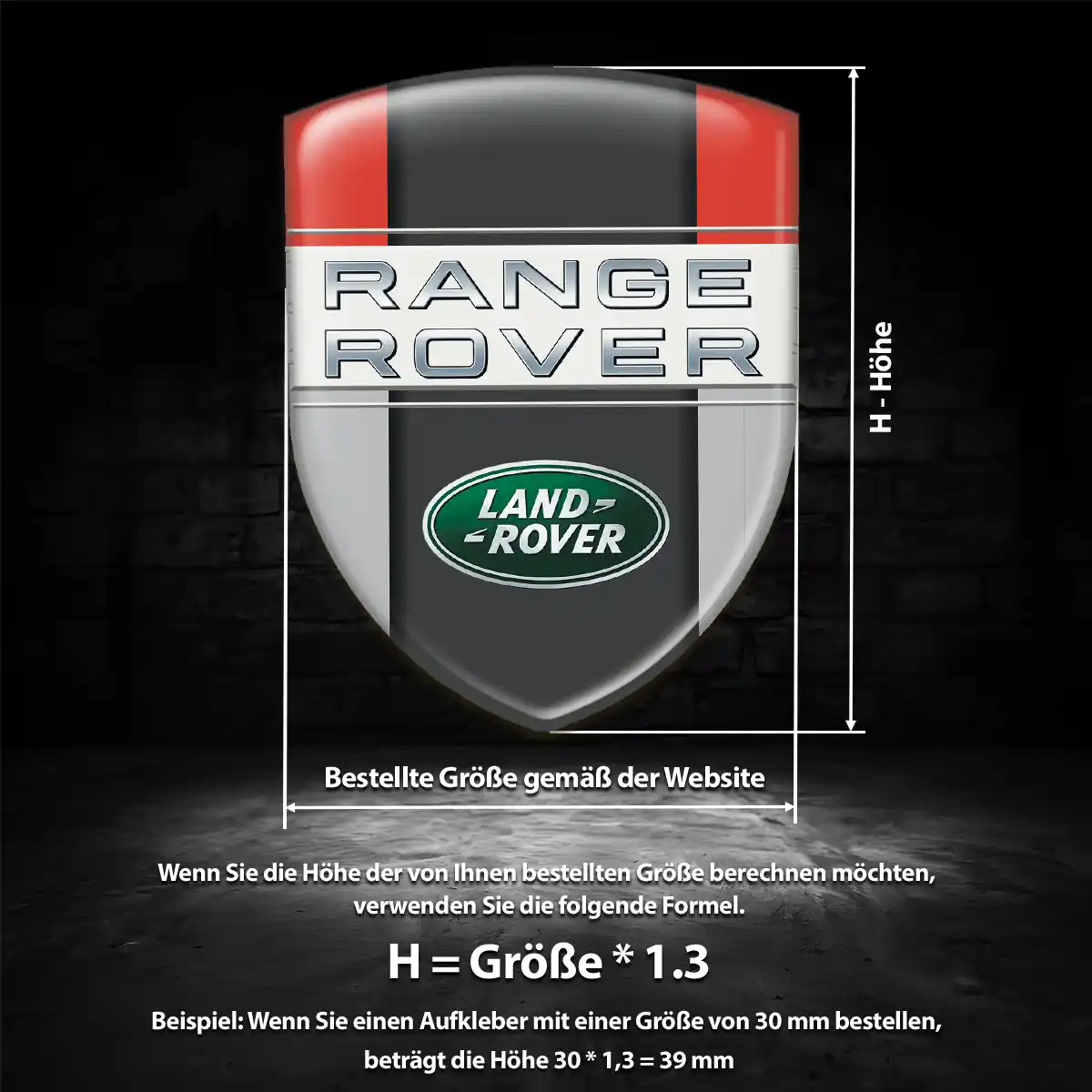 Land Rover Aufkleber Emblem Auto Hohe Qualität