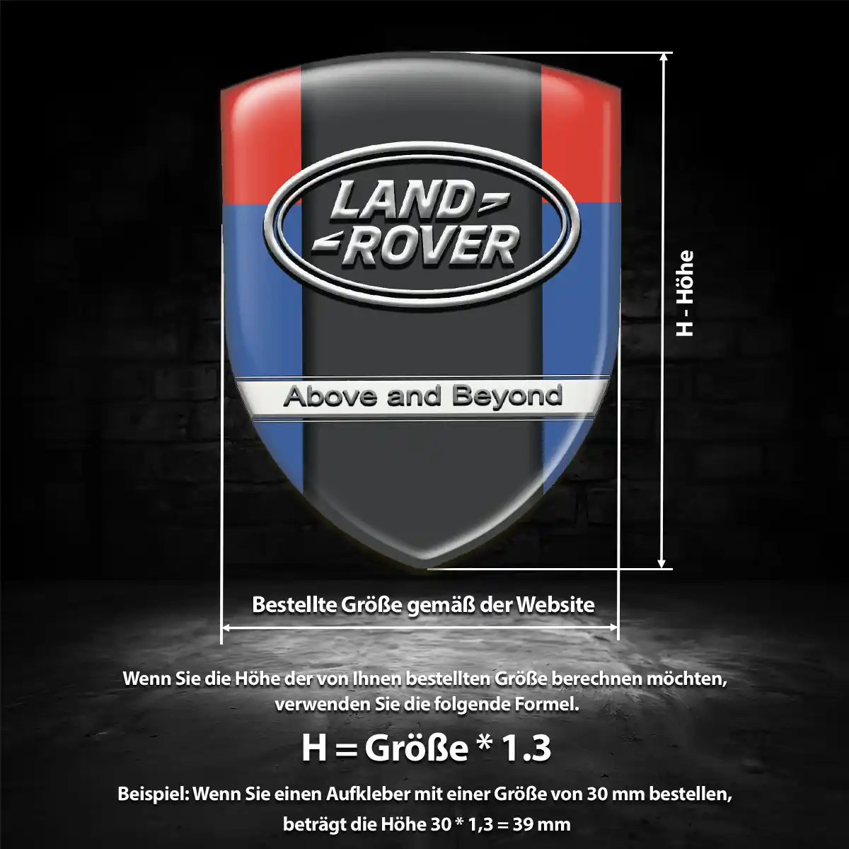 Land Rover Aufkleber Emblem Auto Stilvolles Design