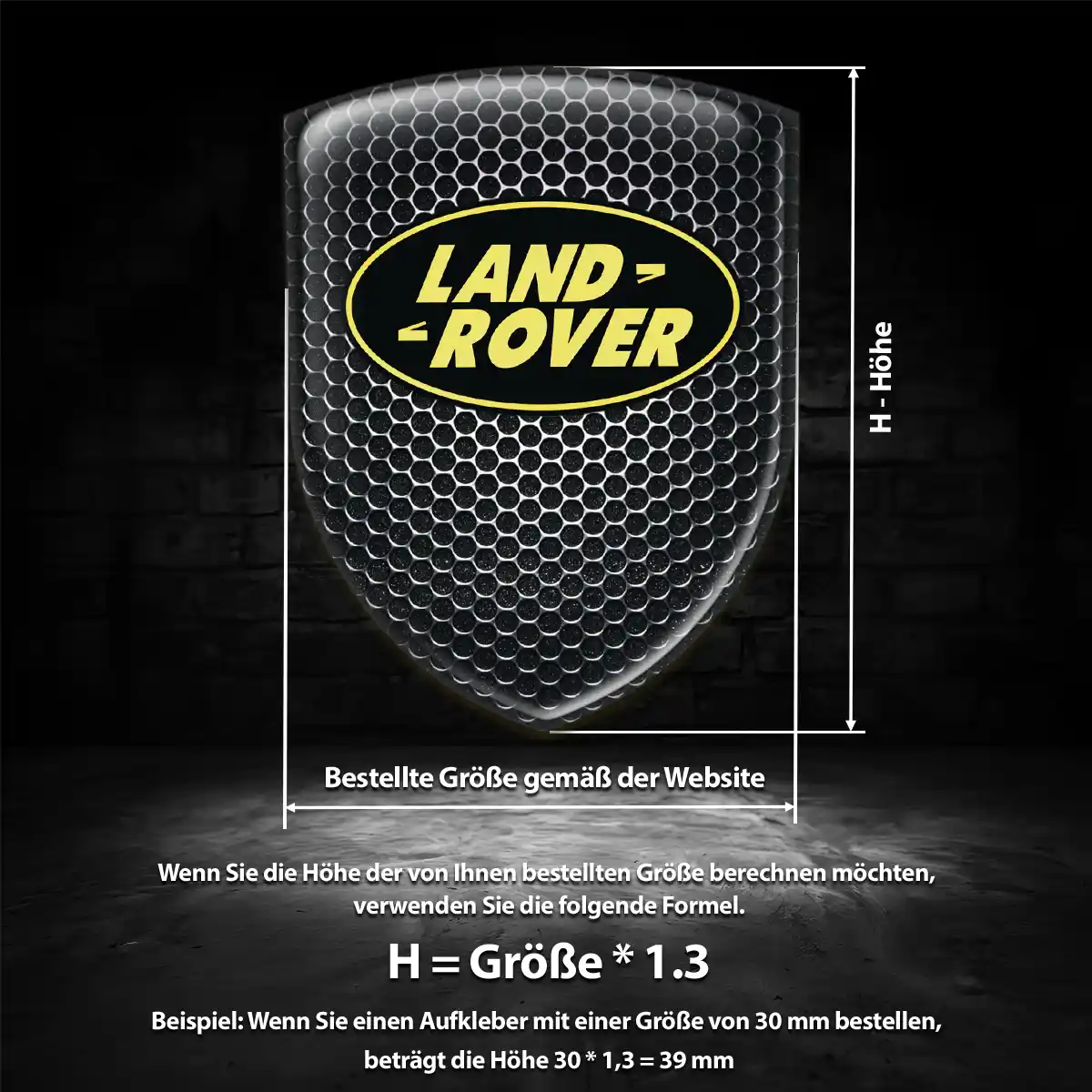 Land Rover Aufkleber Emblem Stilvolles Design