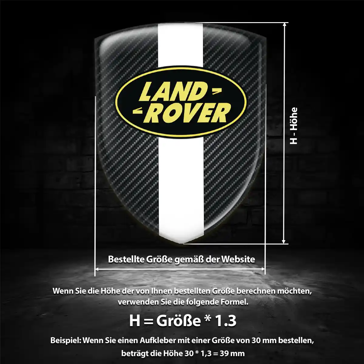 Land Rover Aufkleber Emblem Wappen Auto Hohe Qualität