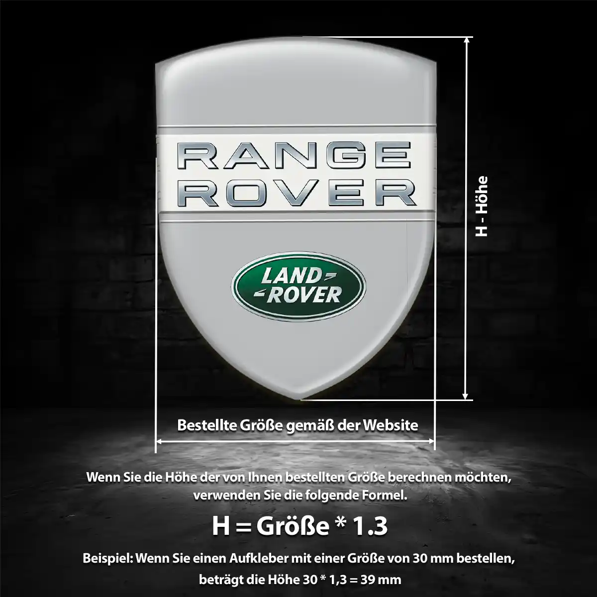 Land Rover Aufkleber Emblem Wappen Auto Stilvolles Design