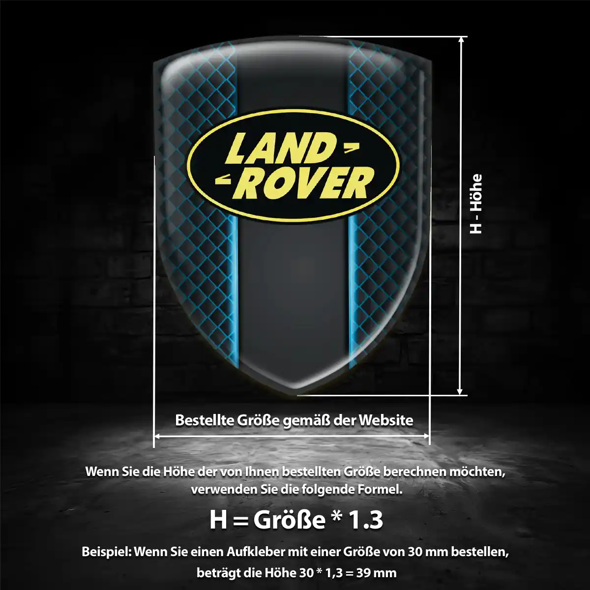 Land Rover Aufkleber Embleme Silikon Stilvolles Design
