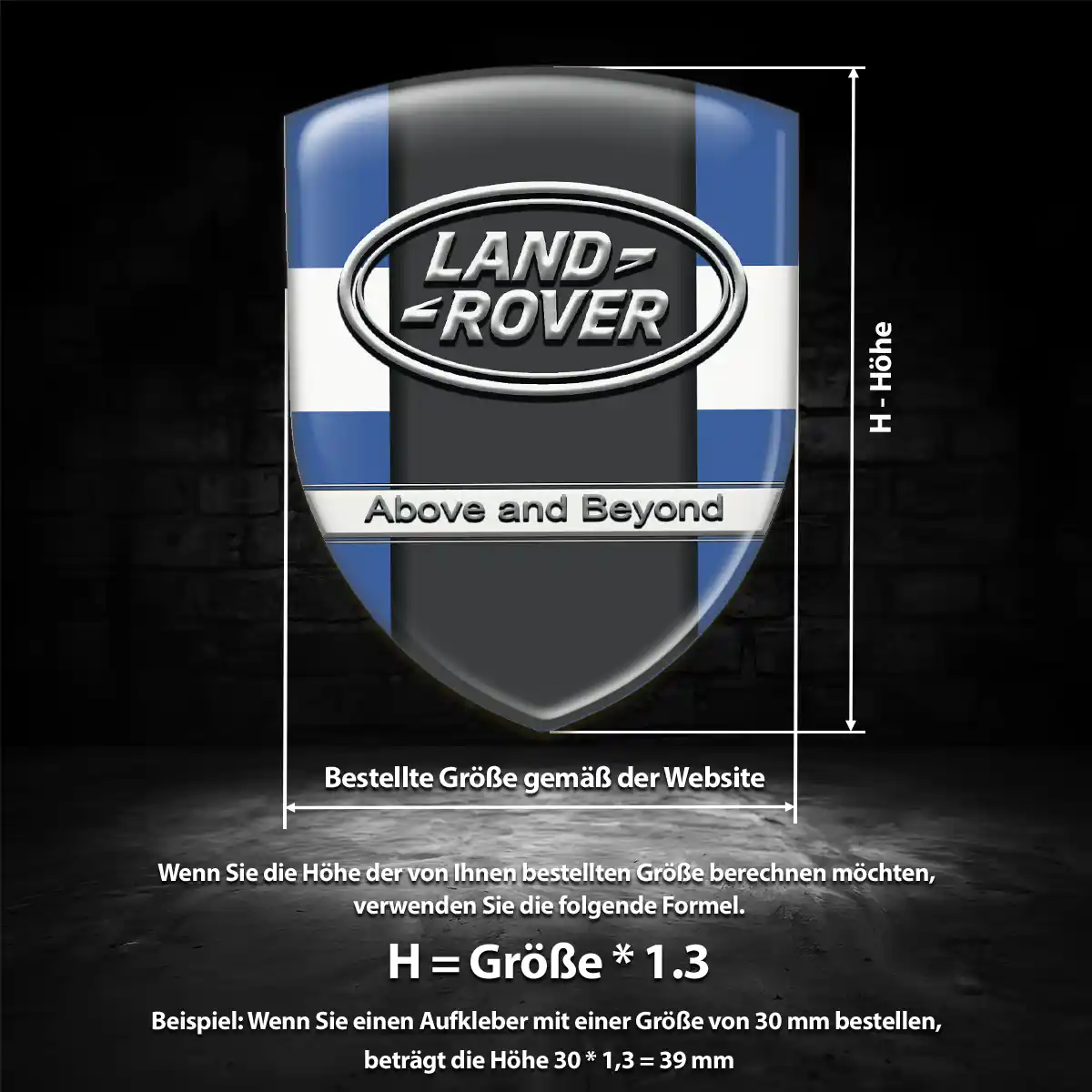 Land Rover Aufkleber Hohe Qualität