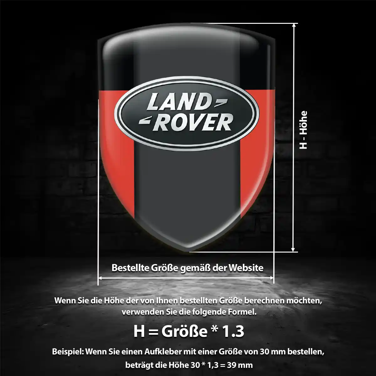 Land Rover Aufkleber Silikon Embleme Auto Stilvolles Design