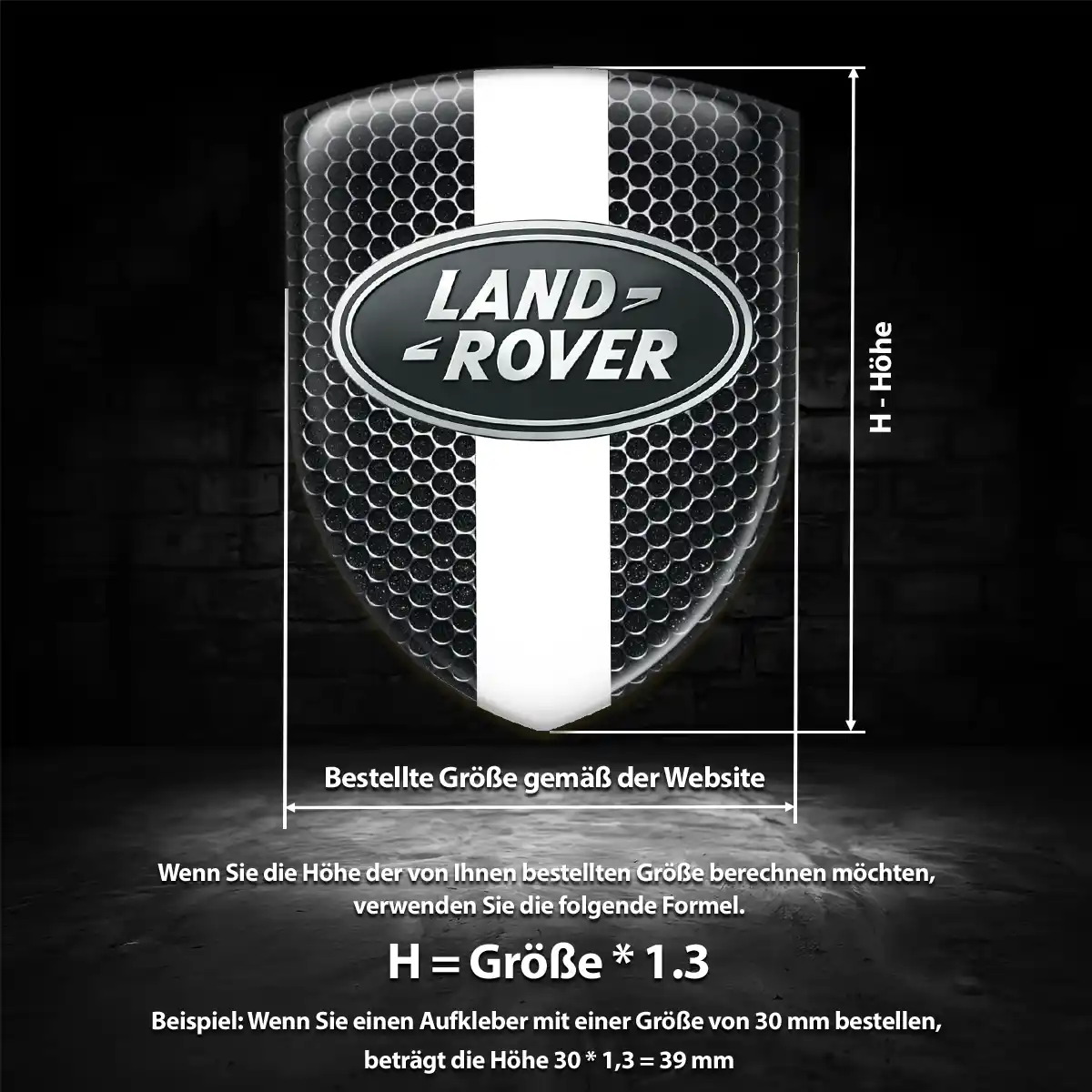 Land Rover Aufkleber Wappen Auto Hohe Qualität