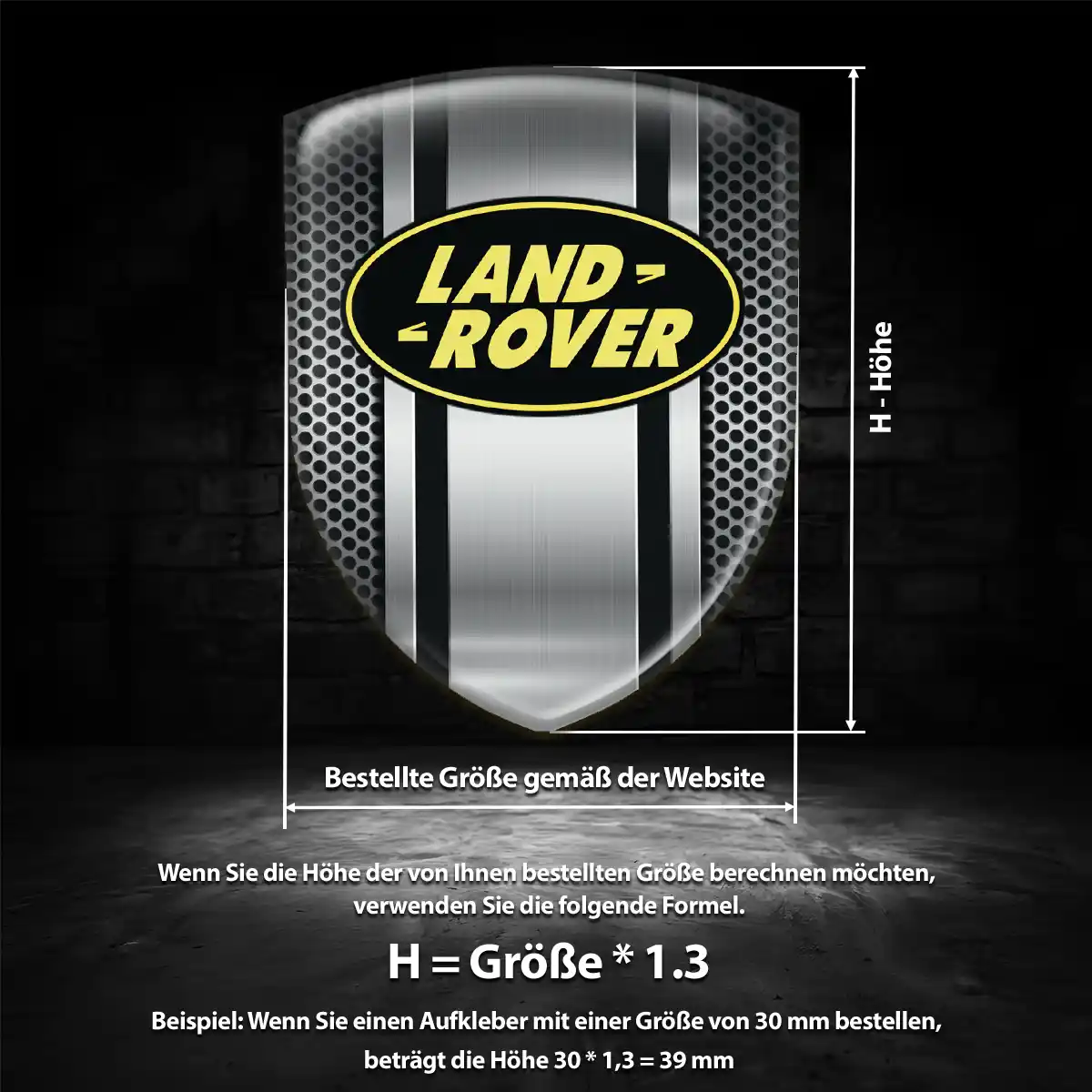 Land Rover Aufkleber Wappen Auto Stilvolles Design