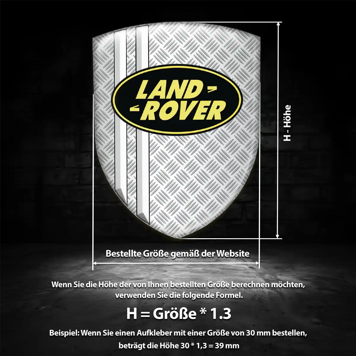 Land Rover Aufkleber Wappen Emblem Auto Hohe Qualität