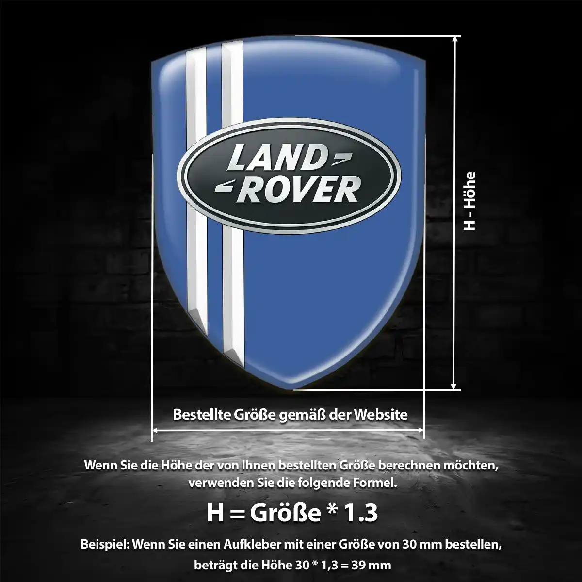 Land Rover Aufkleber Wappen Emblem Stilvolles Design