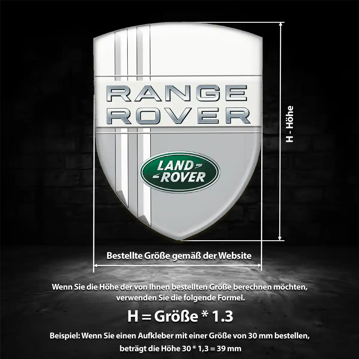 Land Rover Aufkleber Wappen Stilvolles Design