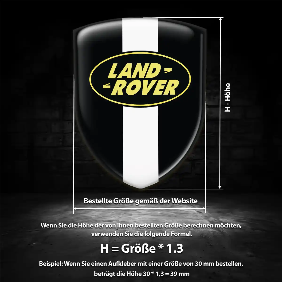 Land Rover Emblem Aufkleber Hohe Qualität