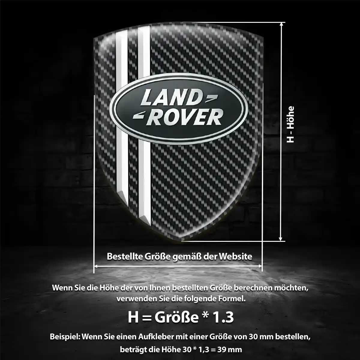 Land Rover Emblem Aufkleber Wappen Auto Hohe Qualität