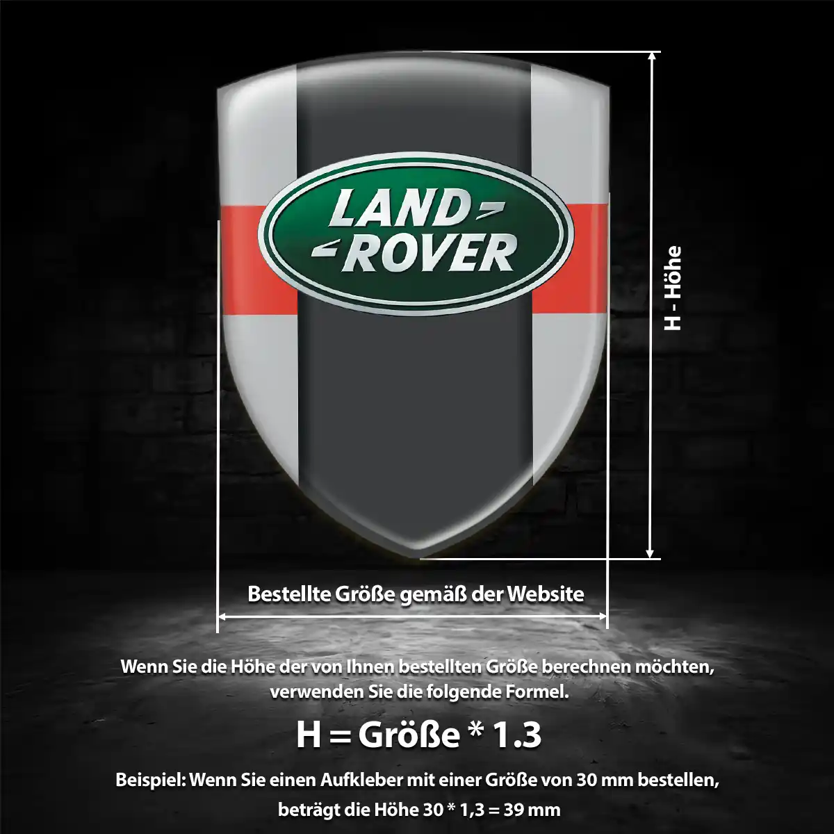 Land Rover Emblem Aufkleber Wappen Auto Stilvolles Design