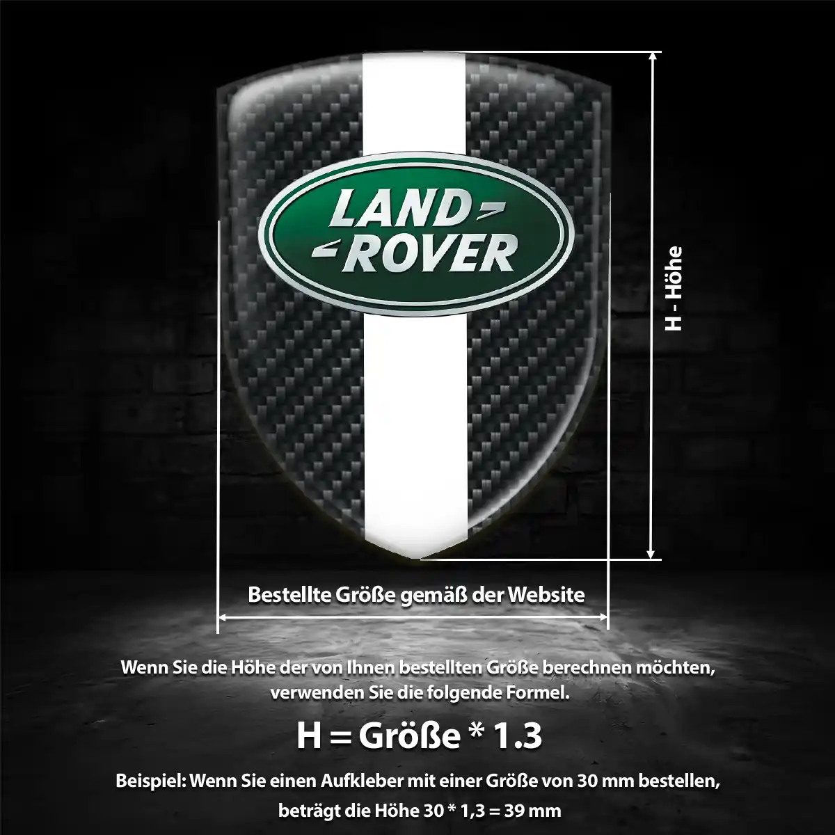 Land Rover Emblem Aufkleber Wappen Stilvolles Design