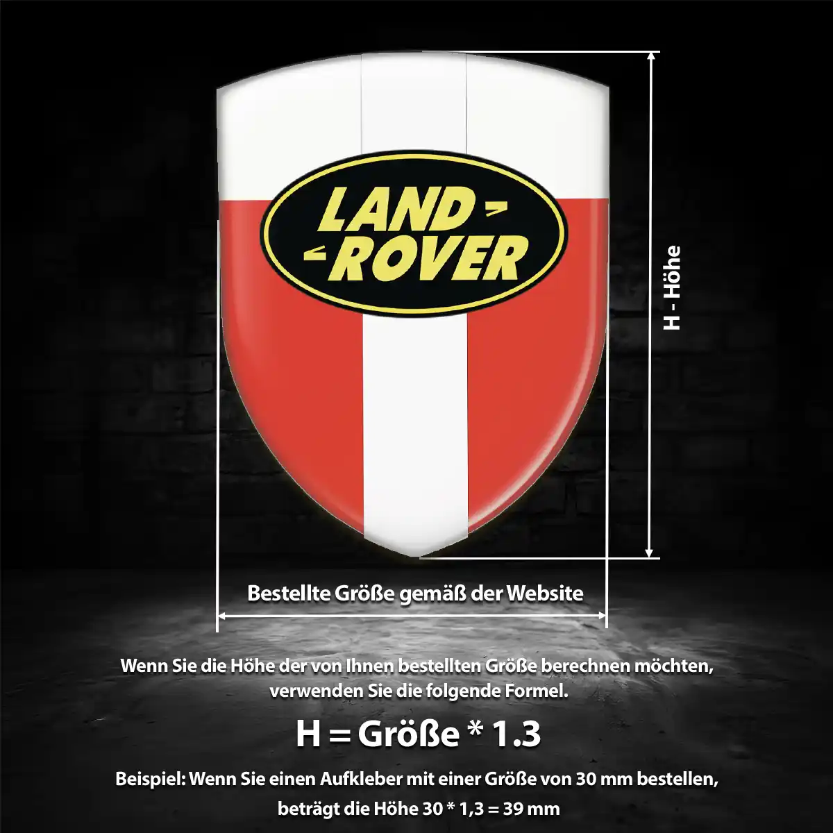 Land Rover Emblem Auto Hohe Qualität