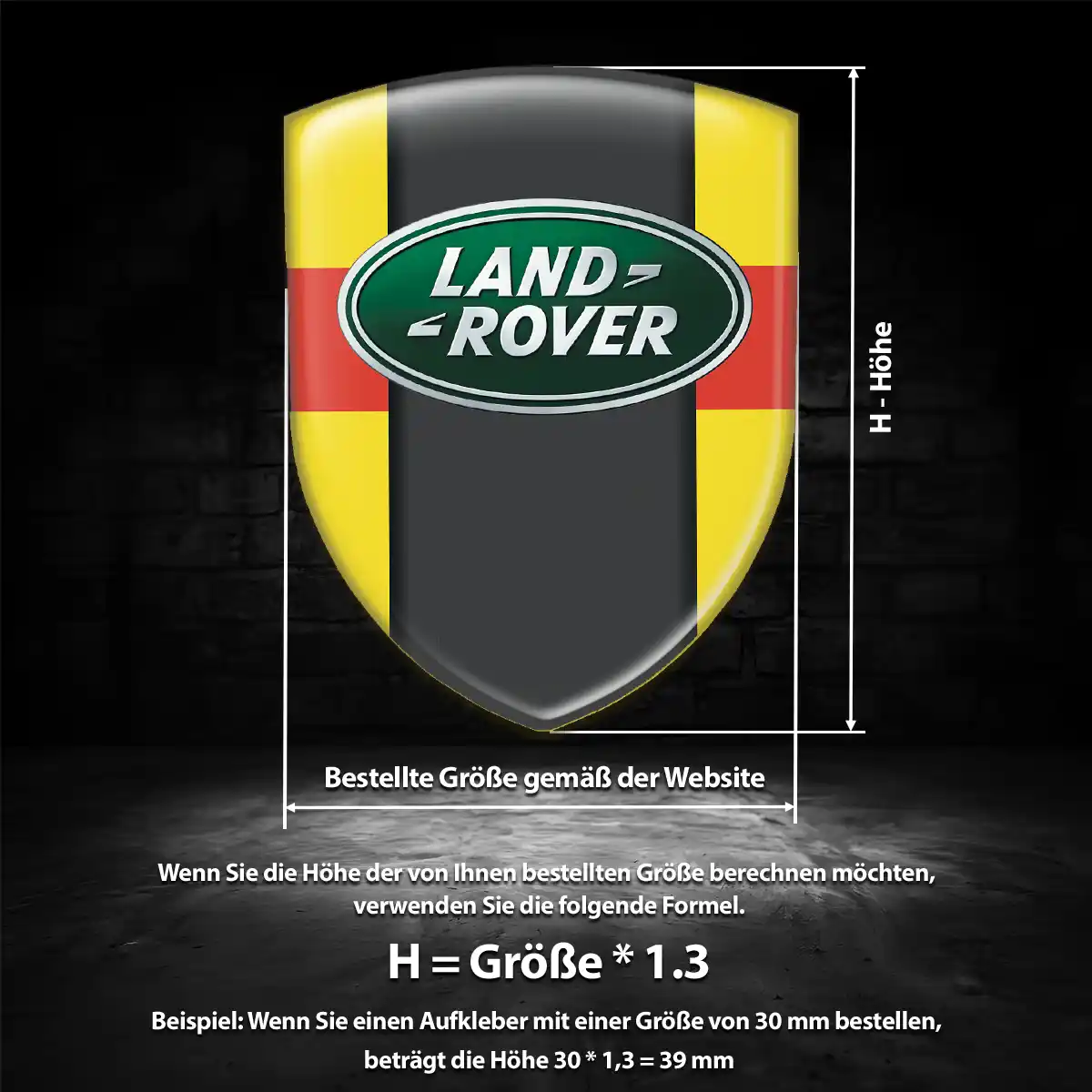 Land Rover Emblem Auto Stilvolles Design