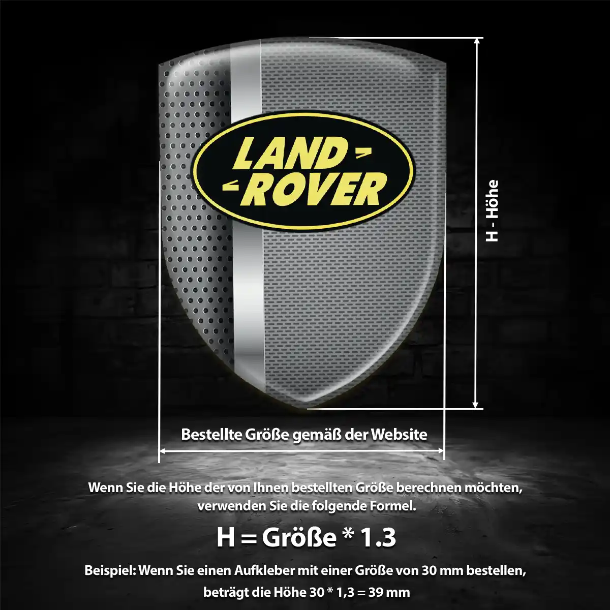 Land Rover Emblem Stilvolles Design