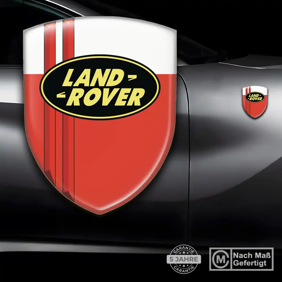Land Rover Emblem Wappen Aufkleber Stilvolles Design