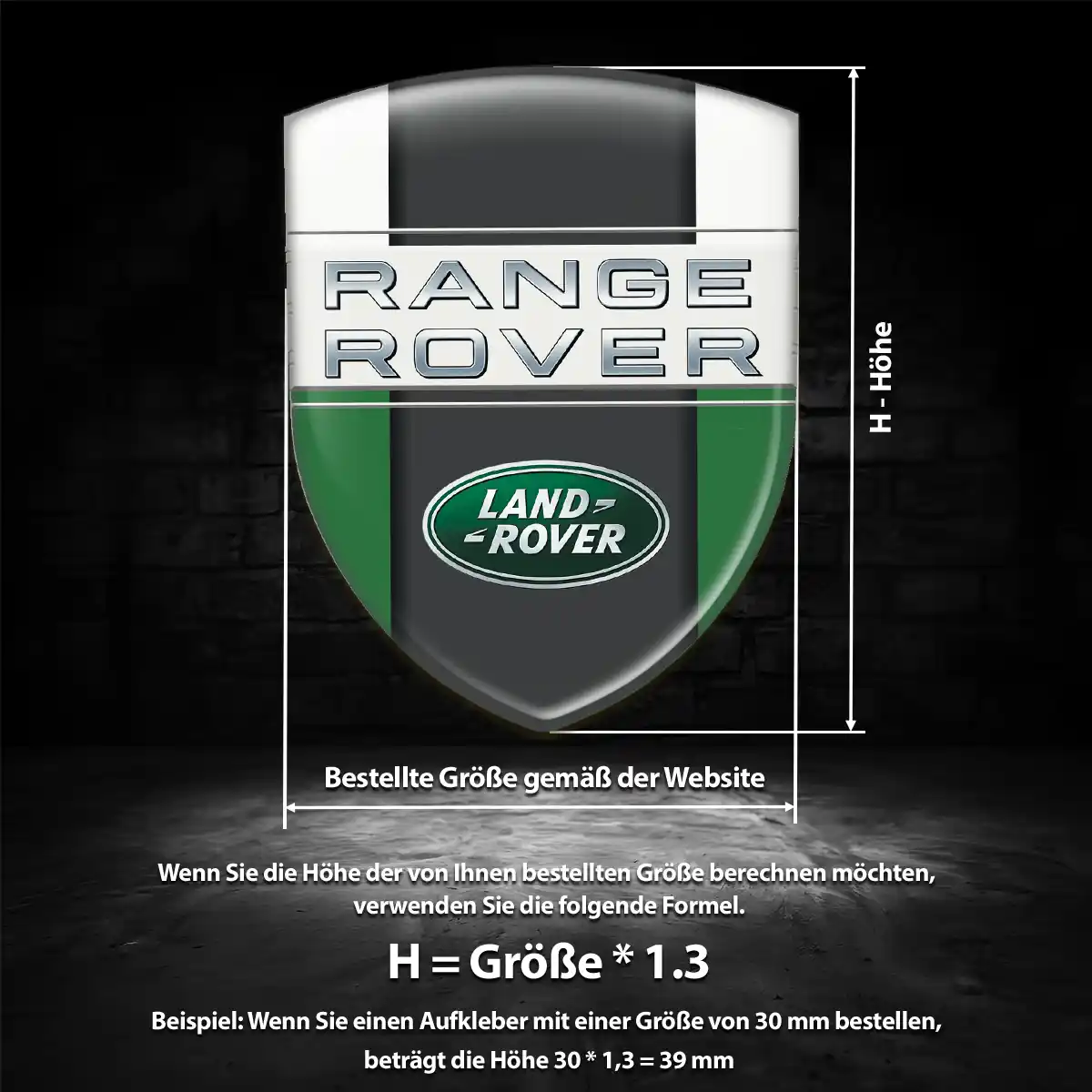 Land Rover Emblem Wappen Auto Hohe Qualität