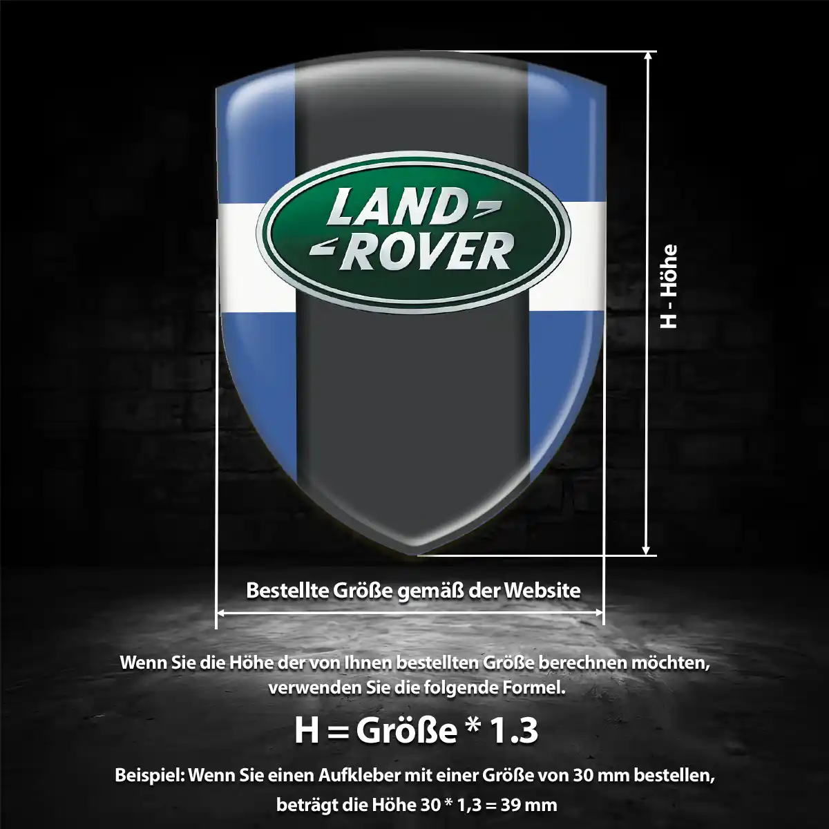 Land Rover Embleme Silikon Aufkleber Auto Hohe Qualität