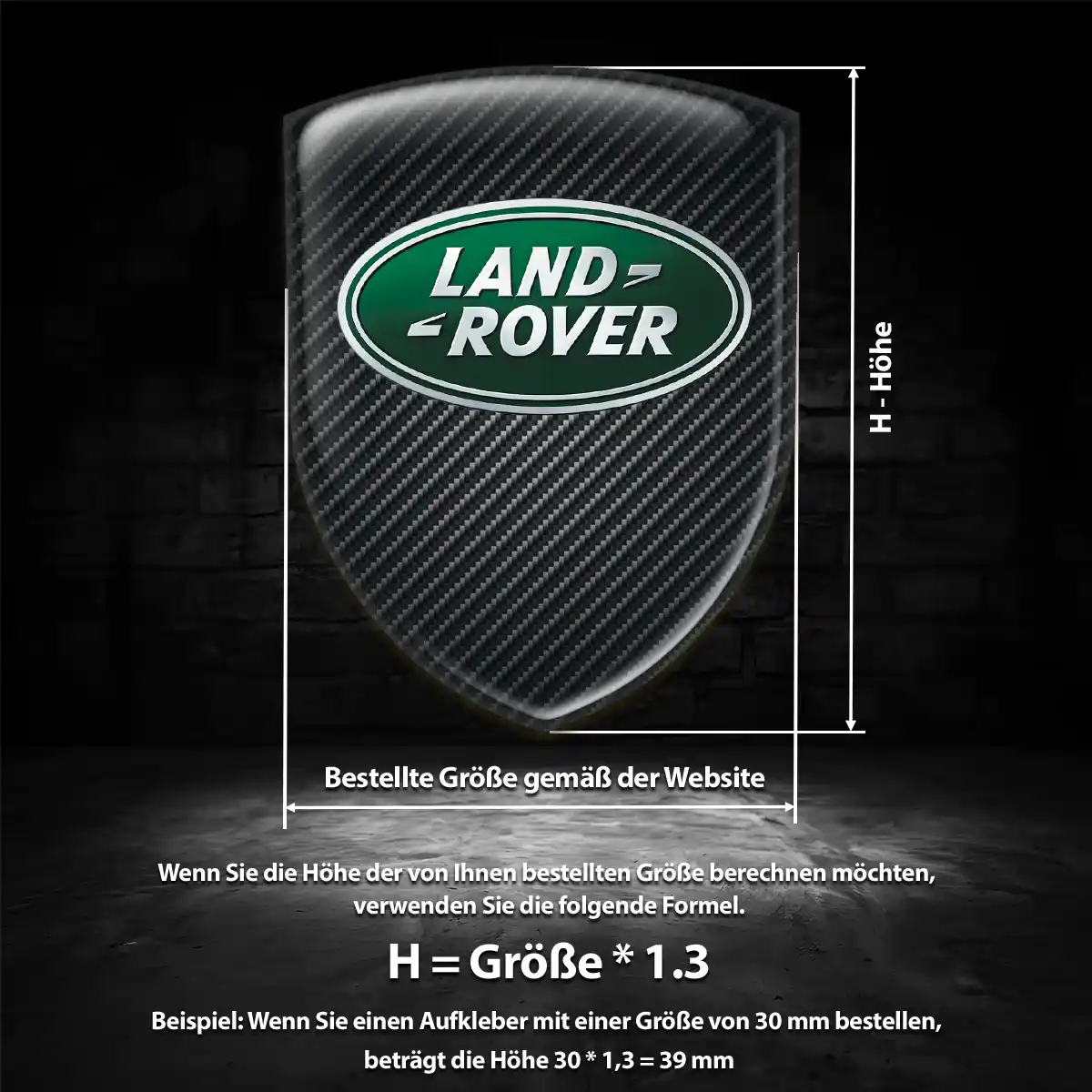 Land Rover Silikon Aufkleber Auto Hohe Qualität
