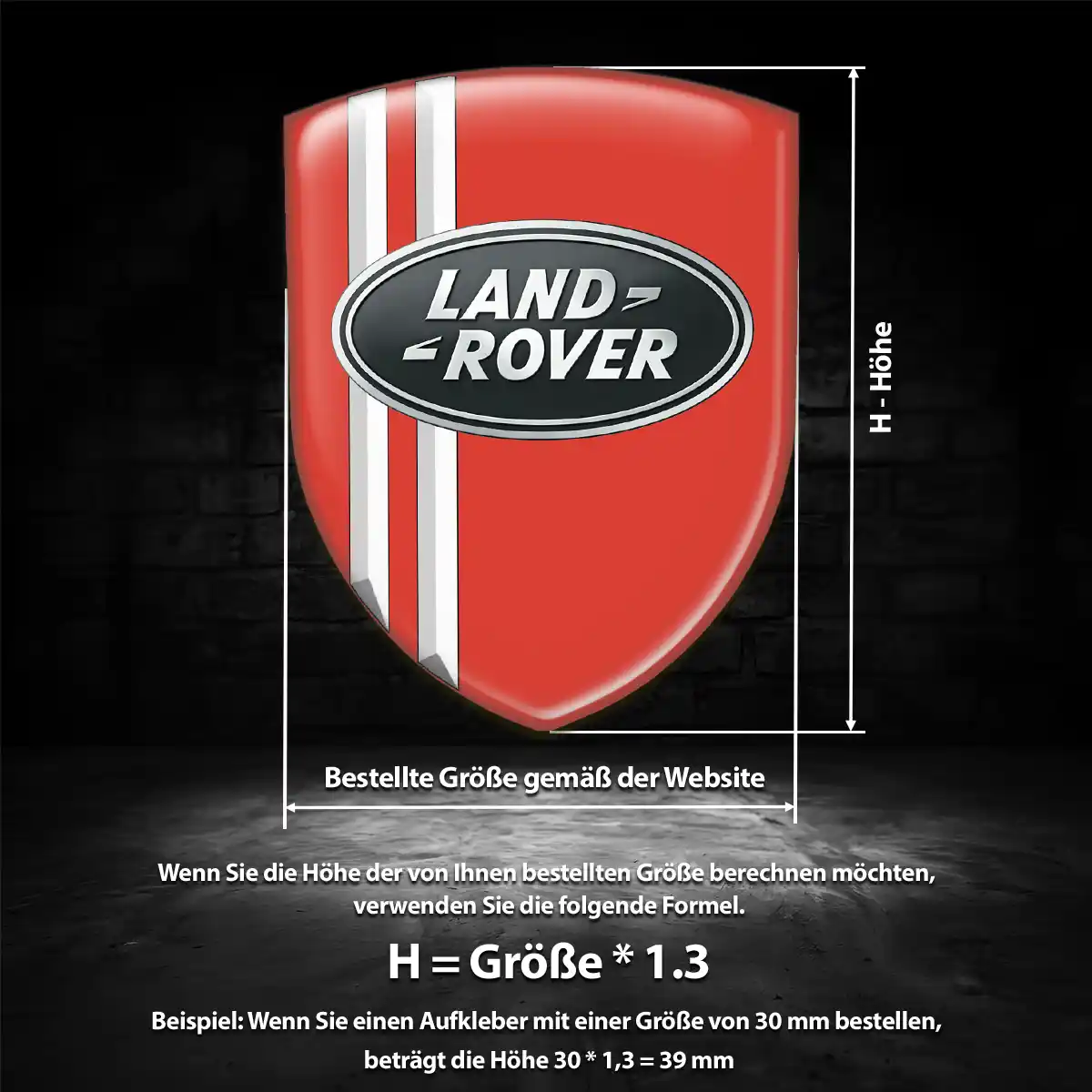 Land Rover Silikon Aufkleber Auto Stilvolles Design