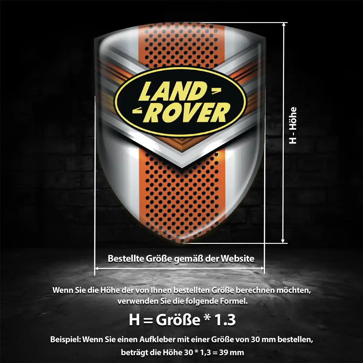 Land Rover Silikon Aufkleber Embleme Auto Stilvolles Design