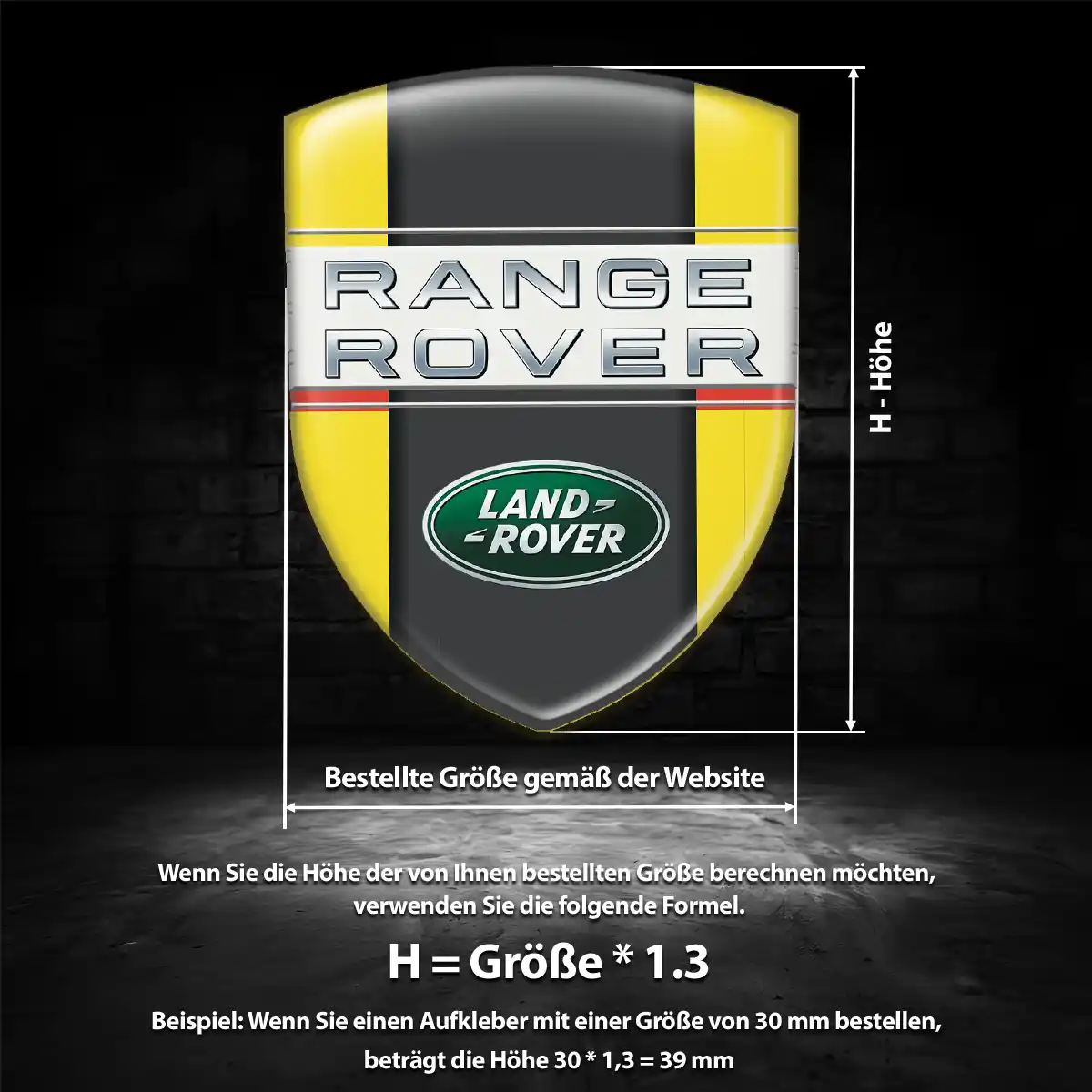 Land Rover Silikon Aufkleber Hohe Qualität