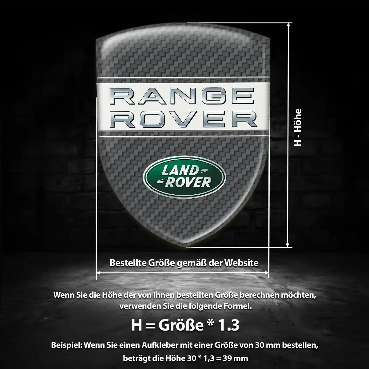 Land Rover Silikon Aufkleber Stilvolles Design