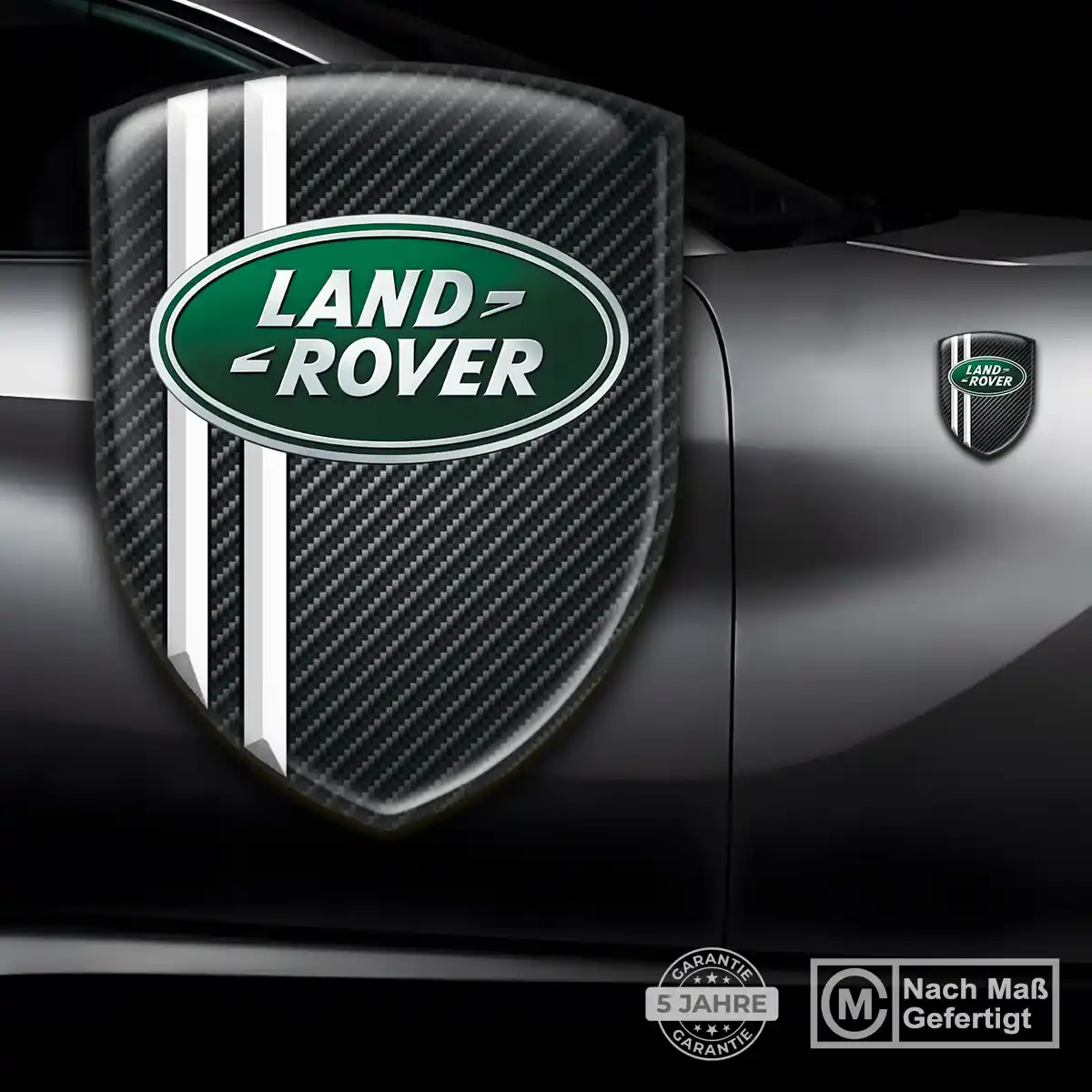 Land Rover Silikon Aufkleber Wappen Auto Stilvolles Design