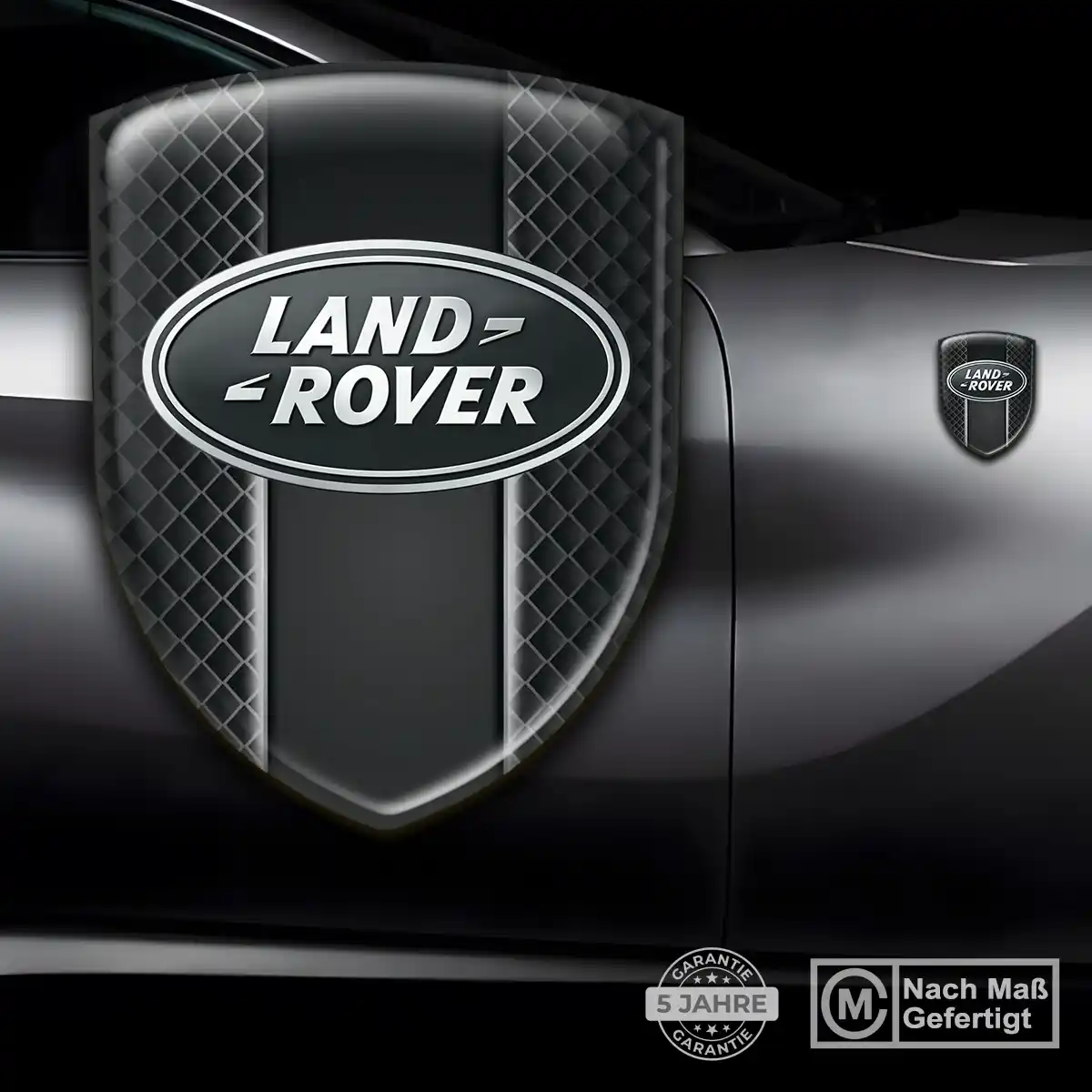 Land Rover Silikon Aufkleber Wappen Hohe Qualität