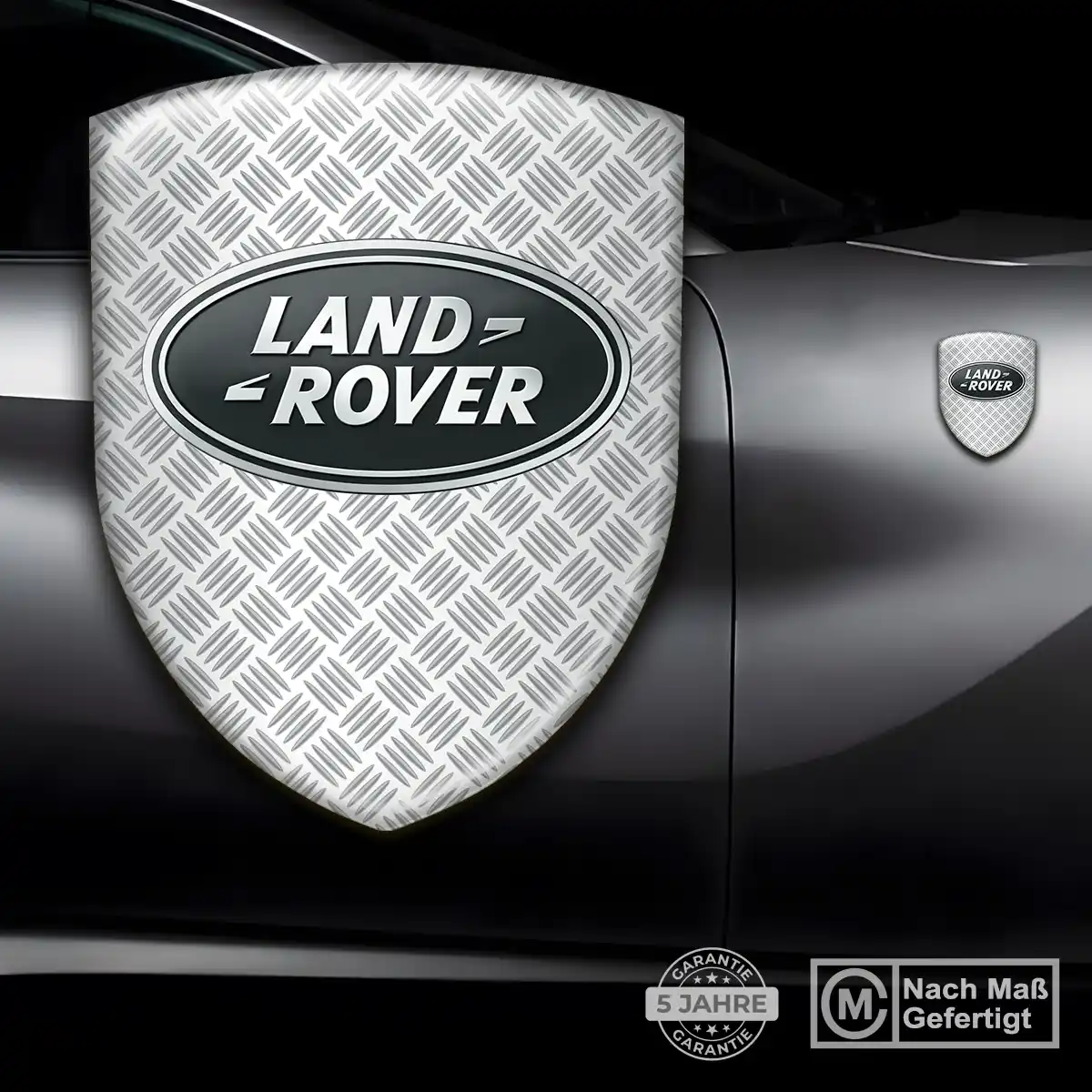 Land Rover Silikon Aufkleber Wappen Stilvolles Design