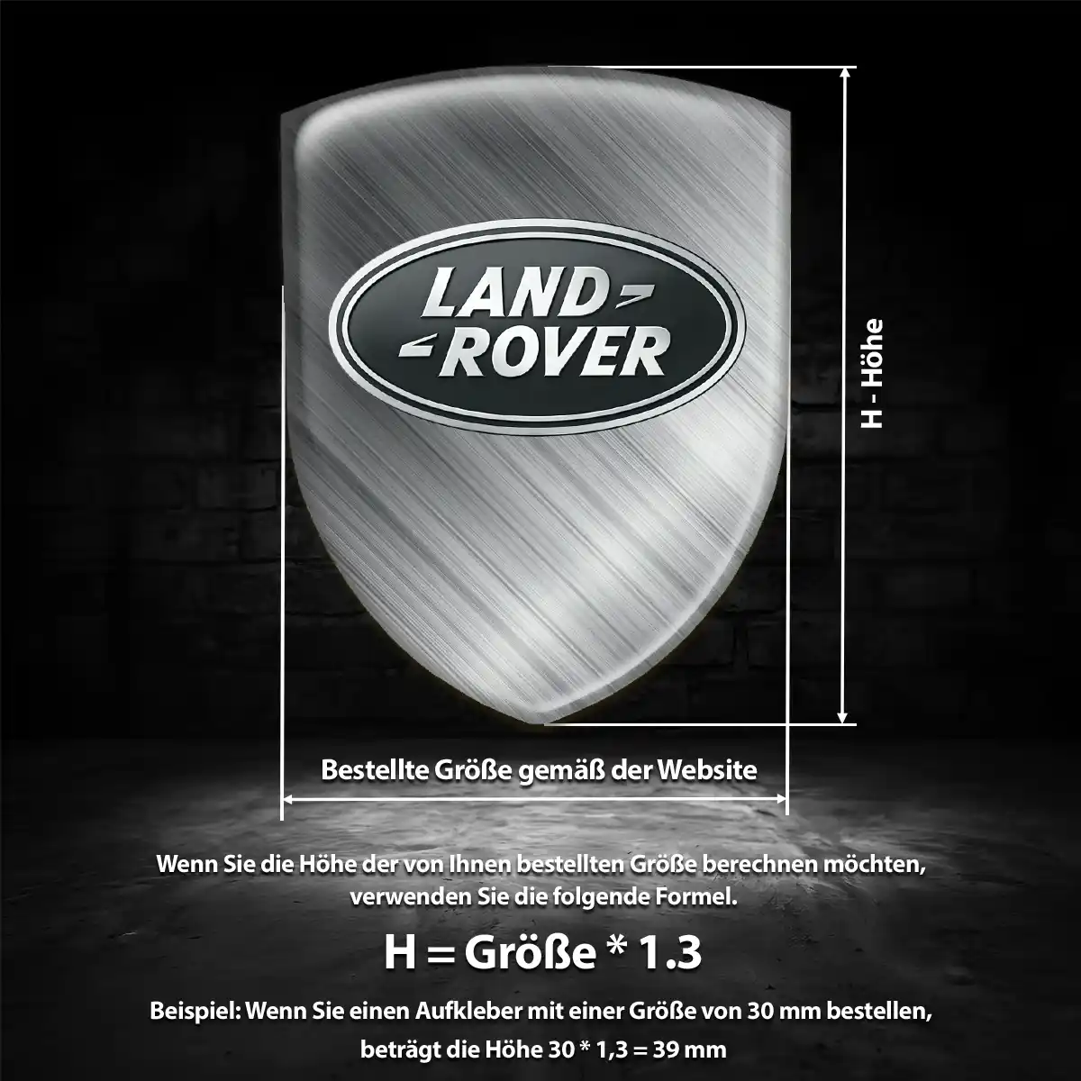 Land Rover Wappen Aufkleber Auto Stilvolles Design