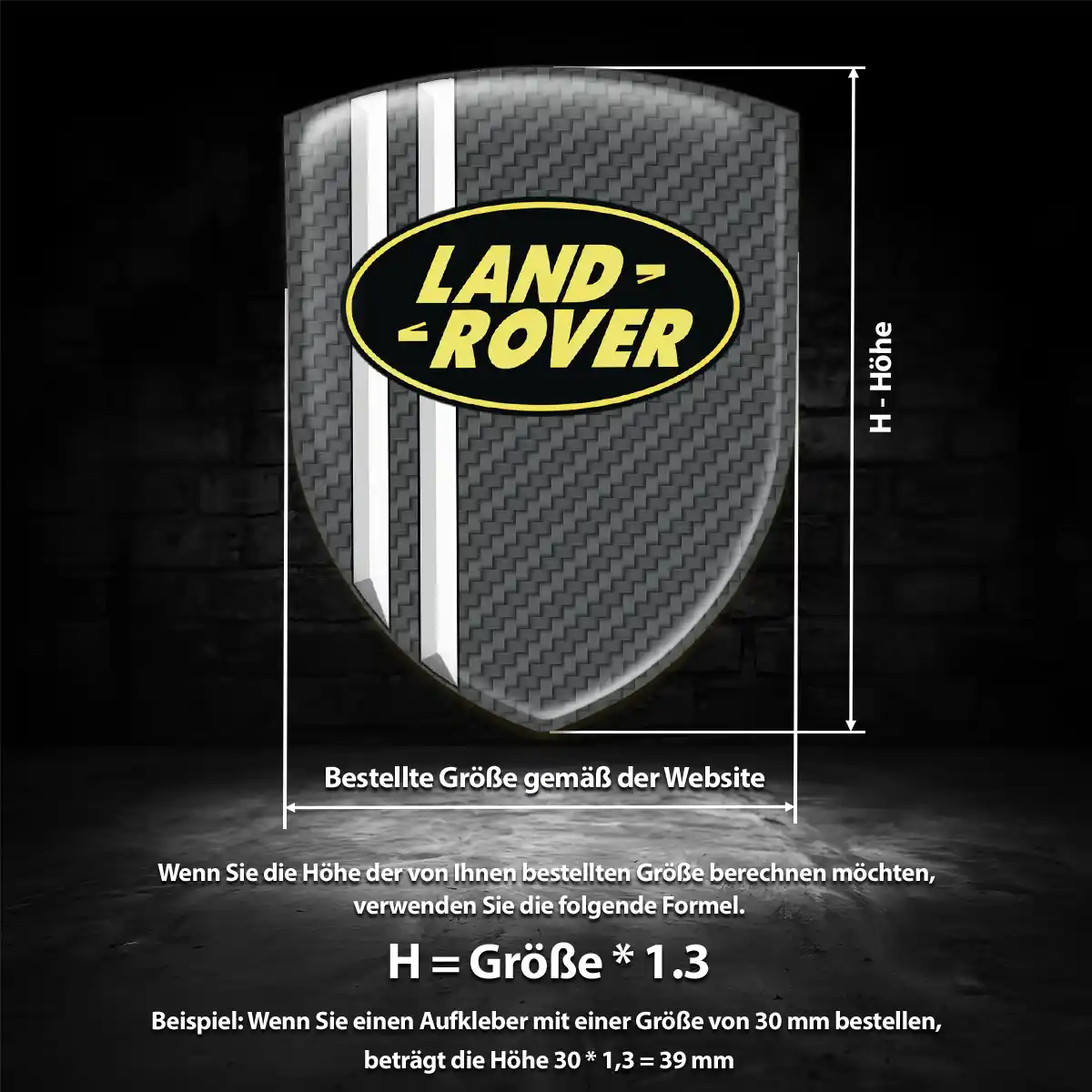 Land Rover Wappen Aufkleber Emblem Auto Hohe Qualität