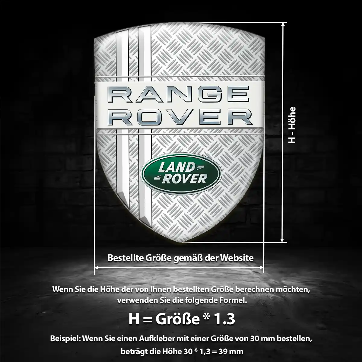 Land Rover Wappen Aufkleber Emblem Auto Stilvolles Design