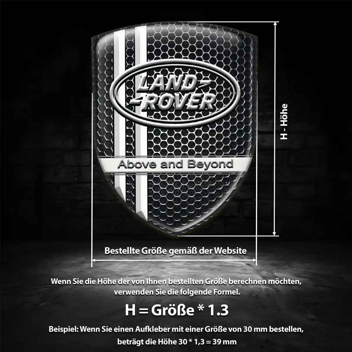 Land Rover Wappen Aufkleber Stilvolles Design